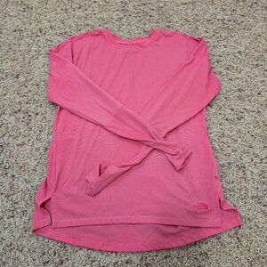 The North Face Womens Small Pink Long-Sleeve Top w/Thumb Holes NWOT